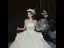 Modest / Simple Ivory Satin Bridal Wedding Dresses 2020 Ball Gown Off-The-Shoulder Short Sleeve Backless Cathedral Train Ruffle