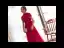 Vintage / Originale Rouge Dentelle Robe De Soirée 2020 Princesse Col Haut Manches Courtes Paillettes Perlage Longue Volants Dos Nu Noeud Robe De Ceremonie