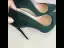 Schöne Dunkelgrün Freizeit Damenschuhe 2020 Wildleder 12 cm Stilettos Spitzschuh Pumps