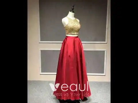 slim fit dress slacks Gold A-Line Spaghetti Straps V-Neck Metallic Long Prom Dress Gold / 16