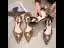 Traditional Fancy Red Evening Party Womens Shoes 2020 Rivet Rhinestone 7 cm Stiletto Heels Pointed Toe High Heels