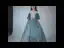 Chic / Beautiful Ocean Blue Birthday Flower Girl Dresses 2020 Ball Gown See-through Scoop Neck Bell sleeves Backless Appliques Sequins Embroidered Flower Floor-Length / Long Ruffle