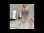Elegante Violett Farbverlauf Abendkleider 2020 A Linie Spaghettiträger Ärmellos Perlenstickerei Perle Glanz Tülle Sweep / Pinsel Zug Rüschen Rückenfreies
