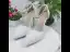 Elegant Ivory Lace Flower Wedding Shoes 2020 Pearl Rhinestone Ankle Strap 11 cm Stiletto Heels Pointed Toe Wedding Heels