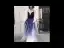 Sexy Royal Blue Gradient-Color White Suede Evening Dresses  2020 A-Line / Princess Deep V-Neck Spaghetti Straps Sleeveless Glitter Tulle Floor-Length / Long Ruffle Backless