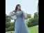 Abordable Bleu Ciel Robe Demoiselle D'honneur 2020 Princesse Dos Nu Feuille Appliques En Dentelle Longue Volants