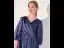 Elegant Navy Blue Satin Birthday Flower Girl Dresses Party Dresses 2021 A-Line / Princess V-Neck 1/2 Sleeves Floor-Length / Long Flower Girl Dresses