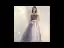Elegant Sky Blue Evening Dresses  2020 A-Line / Princess Off-The-Shoulder Short Sleeve Glitter Tulle Beading Floor-Length / Long Ruffle Backless Formal Dresses