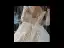 Meilleur Champagne La Mariée Robe De Mariée 2020 Robe Boule Transparentes Encolure Carrée Manches Longues Dos Nu Appliques En Dentelle Perlage Glitter Tulle Cathedral Train Volants