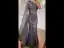 High-end Grey Beading Rhinestone Evening Dresses 2021 Trumpet / Mermaid One-Shoulder Sleeveless Backless Floor-Length / Long Evening Party Formal Dresses
