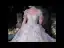 Charming Champagne Organza Bridal Wedding Dresses 2020 Ball Gown Off-The-Shoulder Short Sleeve Backless Glitter Tulle Cathedral Train Ruffle