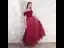 Chic / Belle Rouge Robe De Soirée 2020 Princesse De l'épaule Manches Courtes Perlage Glitter Tulle Longue Volants Dos Nu Robe De Ceremonie