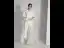 Fashion White Jumpsuit With Shawl 2020 Scoop Neck Backless Metal Sash Sweep Train Evening Dresses