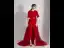 Fashion Burgundy Jumpsuit With Shawl 2020 Scoop Neck Sleeveless Rhinestone Sash Detachable Sweep Train Evening Dresses