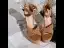 Fashion Brown Street Wear Suede Womens Sandals 2020 Ankle Strap 13 cm Thick Heels Platform Open / Peep Toe Pierced Sandals