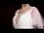 Chic / Belle Ivoire Robe De Mariée 2018 Robe Boule Transparentes V-Cou Manches Courtes Dos Nu Appliques En Dentelle Paillettes Perle Royal Train Volants
