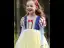 Chic / Beautiful Snow white Daffodil Birthday Flower Girl Dresses 2023 A-Line / Princess Square Neckline Bow Short Sleeve Backless Tea-length Flower Girl Dresses