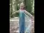 Sparkly Sky Blue Sequins Rhinestone Birthday Flower Girl Dresses With Cloak 2023 Trumpet / Mermaid Scoop Neck Long Sleeve Backless Floor-Length / Long Flower Girl Dresses