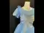 Chic / Beautiful Sky Blue Glitter Prom Dresses 2023 Ball Gown Scoop Neck Sequins Butterfly Beading Pearl Puffy Short Sleeve Backless Floor-Length / Long Prom