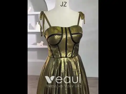 Elegant Black Gold Prom Dresses