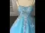 Flower Fairy Sky Blue Prom Dresses 2023 Spaghetti Straps Formal Dresses Tulle Sleeveless Homecoming Ball Gown