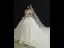 Romantic Champagne Bridal Wedding Dresses 2020 Ball Gown Off-The-Shoulder Bow Short Sleeve Backless Glitter Tulle Cathedral Train Ruffle