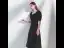 Modest / Simple Black Homecoming Graduation Dresses 2020 A-Line / Princess Off-The-Shoulder Puffy Short Sleeve Backless Tea-length Ruffle Little Black Dress