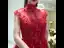 Style Chinois Rouge La Mariée Robe De Mariée 2020 Robe Boule Transparentes Col Haut Sans Manches Dos Nu Appliques En Dentelle Perlage Cathedral Train Volants
