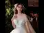 Chic / Belle Blanche La Mariée Robe De Mariée 2020 Robe Boule De l'épaule Manches Courtes Dos Nu Glitter Tulle Cathedral Train Volants