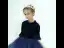 Elegant Navy Blue Gradient-Color Sequins Flower Girl Dresses 2022 Ball Gown Scoop Neck 3/4 Sleeve Floor-Length / Long Birthday Flower Girl Dresses