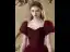 Chic / Beautiful Burgundy Glitter Prom Dresses 2024 A-Line / Princess Square Neckline Puffy Short Sleeve Backless Floor-Length / Long Prom Formal Dresses