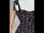Fancy Black Floral Prom Dresses 2024 Backless A-Line / Princess Spaghetti Straps Sleeveless Floor-Length / Long Prom Formal Dresses