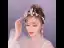 Chic / Beautiful Gold Bridal Jewelry 2020 Alloy Beading Pearl Tassel Earrings Hair Hoop Headpieces Wedding Accessories