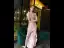 Scintillantes Or Rose Robe De Soirée 2020 Trompette / Sirène Transparentes Encolure Dégagée Manches Courtes Paillettes Asymétrique Volants Robe De Ceremonie