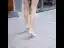 Transparent Sexy Silver Street Wear Womens Sandals 2020 11 cm Thick Heels Open / Peep Toe Sandals