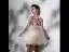 Fashion Champagne Birthday Flower Girl Dresses 2020 Ball Gown V-Neck Sleeveless Backless Sequins Short Ruffle