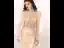 Haut de Gamme Doré Robe De Soirée 2020 Trompette / Sirène Transparentes Encolure Dégagée Manches Courtes Fait main Faux Diamant Perlage Train De Balayage Robe De Ceremonie