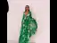Chic / Beautiful Green Summer Beach Maxi Dresses 2020 Deep V-Neck Puffy Long Sleeve Sash Printing Split Front Floor-Length / Long Womens Clothing