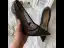 Charmant Noire Soirée Faux Diamant Escarpins 2020 Cuir Motif Peau De Serpent 12 cm Talons Aiguilles À Bout Pointu Escarpins