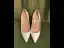 Schlicht Ivory / Creme Büro OL Leder Pumps 2020 Lackleder 10 cm Stilettos Spitzschuh Pumps