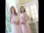 Elegant Pearl Pink Bridesmaid Dresses 2020 A-Line / Princess Backless Appliques Lace Floor-Length / Long Ruffle