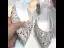 Charmant Weiß Leder Datierung Sandalen Damen 2020 Perle Strass Pailletten 10 cm Stilettos Spitzschuh Slingpumps Sandaletten