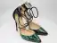 Chic / Belle Vert Vêtement de rue Sandales Femme 2020 Bride Cheville 12 cm Talons Aiguilles À Bout Pointu Sandales