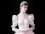Luxe Ivoire Satin La Mariée Robe De Mariée 2020 Robe Boule Transparentes Col Haut Gonflée Manches Courtes Dos Nu Appliques En Dentelle Perlage Cathedral Train Volants