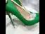 Schöne Grün Strassenmode Pumps 2020 12 cm Stilettos Spitzschuh Pumps