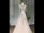 High End Champagner Abendkleider 2020 A Linie Eckiger Ausschnitt Ärmellos Strass Sweep / Pinsel Zug Rüschen Rückenfreies Festliche Kleider