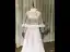 Haut de Gamme Argenté Tapis rouge Robe De Soirée 2020 Princesse Transparentes Col Haut Manches Longues Fait main Perlage Paillettes Train De Balayage Volants Robe De Ceremonie
