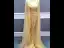 High-end Gold Red Carpet Evening Dresses  With Shawl 2020 Trumpet / Mermaid Spaghetti Straps Deep V-Neck Sleeveless Rhinestone Sash Handmade  Beading Sweep Train Ruffle Backless Formal Dresses
