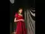Vintage / Retro Red Satin Dancing Prom Dresses 2020 A-Line / Princess Square Neckline Puffy Short Sleeve Bow Floor-Length / Long Backless Formal Dresses