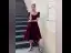 Vintage / Retro Burgundy Velour Homecoming Graduation Dresses 2020 A-Line / Princess Square Neckline Puffy Short Sleeve Tea-length Ruffle Backless Formal Dresses